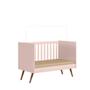 Imagem de Quarto Completo De Bebê Encanto Retrô Rosa Bebê Berço Com Colchão Espuma D-18