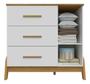 Imagem de Quarto Completo Retro Moveis Peroba Guti 04 portas MDF Branco Amêndoa