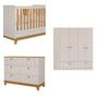 Imagem de Quarto de Bebê 1 Berço 1 Cômoda 6 Gavetas 1 Guarda Roupas 4 Portas 4 Gavetas Chantilly