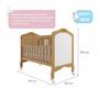 Imagem de Quarto de Bebê 2 Peças com Berço Capitonê Cômoda 4 Gavetas Aquarella Espresso Móveis