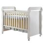 Imagem de Quarto de Bebê 4 Portas com Gaveteiro Ternura Baby e Berço Mirelle Branco Brilho com Colchão para Berço Americano - Incorplac