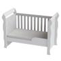 Imagem de Quarto de Bebê 4 Portas com Gaveteiro Ternura Baby e Berço Mirelle Branco Brilho com Colchão para Berço Americano - Incorplac