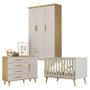 Imagem de Quarto de Bebê Ambiente Ludmila Off White Bétula - Carolina Baby