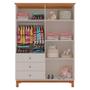 Imagem de Quarto De Bebê Antonella 4 Portas Off White Caramelo Com Colchão Ortobom - Canaã