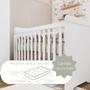 Imagem de Quarto de Bebê Berço 3 em 1 Gabrielle Cômoda com Porta Fraldario Infantil Branco Carolina Baby