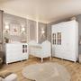 Imagem de Quarto de Bebê Berço Guarda Roupa e Cômoda com Janela Maya Clássico Espresso Móveis