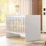 Imagem de Quarto de Bebê com Berço com Colchão Suporte Life 100% Mdf e Cômoda 100% Mdf 1 Porta 4 Gavetas Life