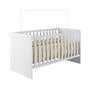 Imagem de Quarto de Bebê com Berço com Colchão Suporte Life 100% Mdf e Cômoda 100% Mdf 1 Porta 4 Gavetas Life