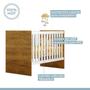 Imagem de Quarto de Bebê com Berço com Suporte, Cômoda 1 Porta 4 Gavetas e Roupeiro Flocos 3 Portas 2 Gavetas