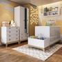 Imagem de Quarto de Bebê com Berço Cômoda Guarda Roupas Nicho e Caixa Organizadora Favo de Mel