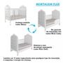 Imagem de Quarto de Bebê com Berço Min Cama com Capitonê e Cômoda 100 MDF Elô New Noah Móveis Peroba