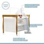 Imagem de Quarto de Bebê com Berço Mini Cama 100% Mdf Slim e Cômoda 4 Gavetas 1 Porta Fly 100% Mdf