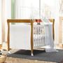 Imagem de Quarto de Bebê com Berço Mini Cama 100% Mdf Slim e Cômoda 4 Gavetas 1 Porta Fly 100% Mdf