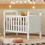 Imagem de Quarto de Bebê com Berço Mini Cama 3 em 1 Soninho e Cômoda de Bebê 100% Mdf 4 Gavetas Soft Life