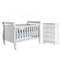 Imagem de Quarto de Bebê com Berço Mini Cama 3 em 1 Soninho e Cômoda de Bebê 100% Mdf 4 Gavetas Soft Life