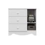 Imagem de Quarto de Bebê com Cômoda 3 Gavetas e Guarda Roupa 3 Portas Pirueta