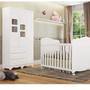 Imagem de Quarto de Bebê com Guarda Roupa 1 Porta com Janela e Berço 100% MDF Uli