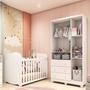 Imagem de Quarto de Bebê com Guarda Roupa 3 Portas e Berço 100% MDF Pega-Pega