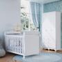 Imagem de Quarto de Bebê com Guarda-Roupa 3 Portas e Berço Minicama 100% MDF Nina Espresso Móveis