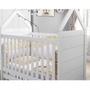 Imagem de Quarto de Bebê com Guarda-Roupa 4 Portas 1 Cômoda e 1 Berço Mini Cama Montessoriano New York