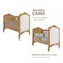 Imagem de Quarto de Bebê com Guarda Roupa 4 Portas Cômoda Berço 2 em 1 100MDF Laura Permobili