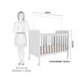 Imagem de Quarto de Bebê com Guarda-roupa Cômoda Janelados e Berço 100% MDF Mateo Provençal Espresso Móveis