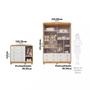 Imagem de Quarto de Bebê com Guarda Roupa e Cômoda 100 MDF Elô New Noah Móveis Peroba