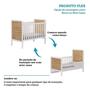 Imagem de Quarto de Bebê com Guarda-roupa Janelado e Berço 100% MDF Mateo Provençal Espresso Móveis