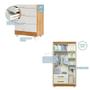 Imagem de Quarto de Bebê, Cômoda, Berço e Guarda Roupa Zara Tigus Baby