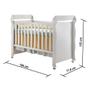 Imagem de Quarto de Bebê Cômoda com Fraldário Taís Berço Mini Cama Mirelle Branco Carolina Baby