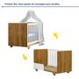 Imagem de Quarto de Bebê Completo 100% MDF com Cômoda Berço e Guarda Roupa 1 MDF Nina