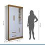 Imagem de Quarto de Bebê Completo 100% Mdf com Guarda Roupa, Cômoda e Mini Berço Sonharte