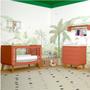 Imagem de Quarto de Bebê Completo Berço 2 em 1 com Cômoda 4 Gavetas e-Galaxy Espresso Móveis Terracota