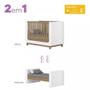 Imagem de Quarto de Bebê Completo Berço 2 em 1 Cômoda e Guarda Roupa 4 Portas Aconchego Henn