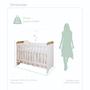 Imagem de Quarto de Bebê Completo Berço 3 em 1 Gabrielle Cômoda com Porta Infantil cor Amadeirado Carolina Baby