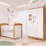 Imagem de Quarto de Bebê Completo Berço Americano Marquesa 3 Em 1 Guarda Roupa Uli 3 Portas 3 Gavetas MDF