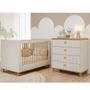 Imagem de Quarto de Bebê Completo Berço e Cômoda 4 Gavetas 100 MDF Lívia