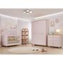 Imagem de Quarto de Bebê Completo Berço Guarda Roupa 4 Portas e Cômoda 4 Gavetas 100 MDF Lívia Permobili