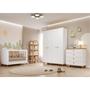 Imagem de Quarto de Bebê Completo Berço Guarda Roupa 4 Portas e Cômoda 4 Gavetas 100 MDF Lívia Permobili