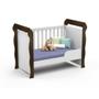 Imagem de Quarto de Bebê Completo Berço Mini Cama Cômoda com Porta Fraldario Amadeirado Carolina Baby