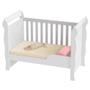Imagem de Quarto de Bebê Completo Berço Mini Cama Guarda Roupa 4 Portas Cômoda com Porta Fraldario Infantil Branco Carolina Baby