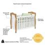 Imagem de Quarto de Bebê Completo Berço Minicama Guarda-roupa 4 Portas e Cômoda 100% Mdf Nina Espresso Móveis