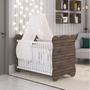 Imagem de Quarto de Bebê Completo com 1 Berço 1 Comoda Panda Móveis Percasa Carvalho/Branco
