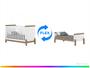 Imagem de Quarto de Bebê Completo com Berço Cômoda e Guarda-roupa Henn Ternura Branco e Jequitibá