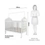 Imagem de Quarto de Bebê Completo com Berço Mini Cama com Capitonê e Guarda-Roupa 100 MDF com Janela Elô New Móveis Peroba