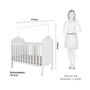 Imagem de Quarto de Bebê Completo com Berço Mini Cama  e Cômoda 100 MDF com Janela Elô New Móveis Peroba