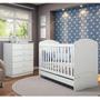 Imagem de Quarto de Bebê Completo com Berço Mini Cama e Cômoda Faz de Conta Espresso Móveis