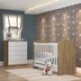 Imagem de Quarto de Bebê Completo com Berço Mini Cama e Cômoda Faz de Conta Espresso Móveis