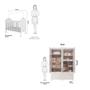 Imagem de Quarto de Bebê Completo com Berço Mini Cama  e Guarda Roupa 100 MDF com Janela Elô New Móveis Peroba