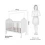 Imagem de Quarto de Bebê Completo com Berço Mini Cama Guarda-Roupa e Cômoda com Janela Elô New Móveis Peroba
